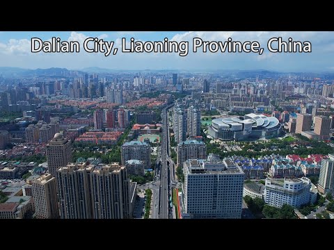 China aérea: a cidade do romance - cidade de Dalian, província de Liaoning, China Capital do romance - cidade de Dalian, província de Liaoning, China