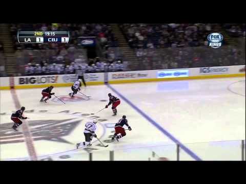 Anze Kopitar goal Feb 5 2013 LA Kings vs Columbus Blue Jackets NHL Hockey