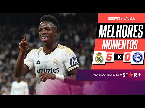 Gols e lances de Real Madrid x Alavés