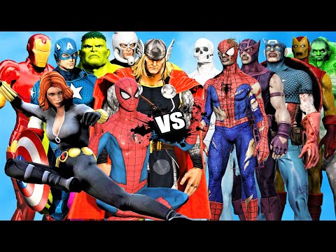 THE AVENGERS MARVEL COMICS VS The AVENGERS ZOMBIE - Epic Battle