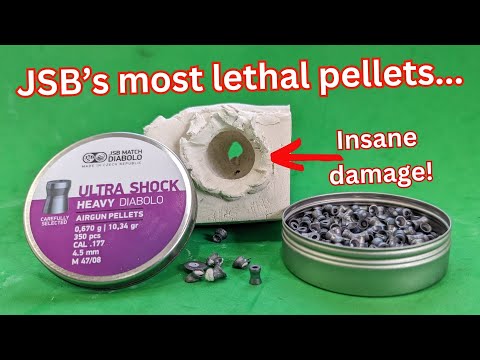 Accuracy and penetration testing the insane JSB ultra shock heavy pellets