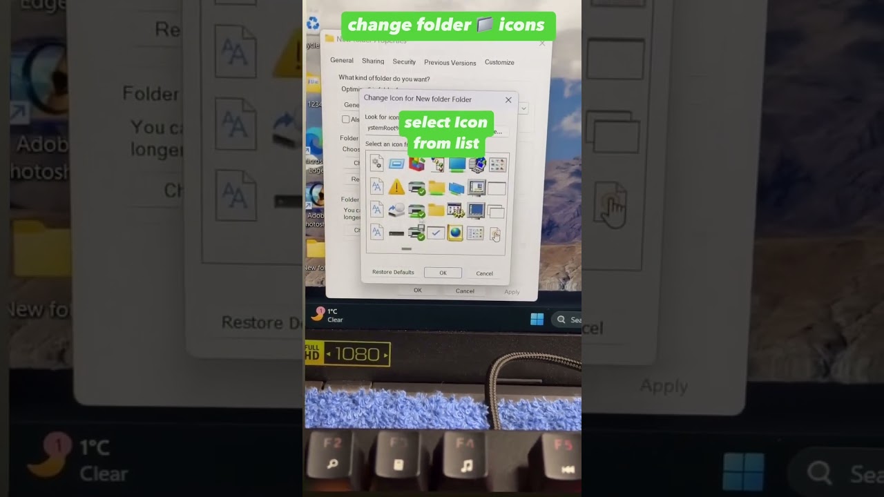 Change the Folder Icon with This Simple Setting on Your PC/Laptop #youtubeshorts #trendingtech