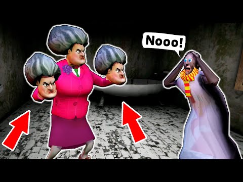 Granny vs Scary Teacher Monster vs Alice in Wonderland - funny horror animation parody (p.151)