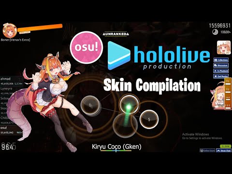 Osu Hololive Skin Compilation 2
