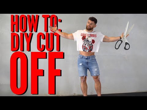 How To: DIY crop top & cutoff denim