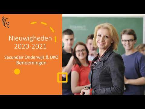 Nieuw 2020-2021 : Benoemingen in het secundair onderwijs en DKO (Personeel)