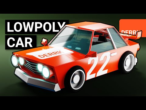 Make a Lowpoly Car in Blender 2.8 #blender #3d #lowpoly