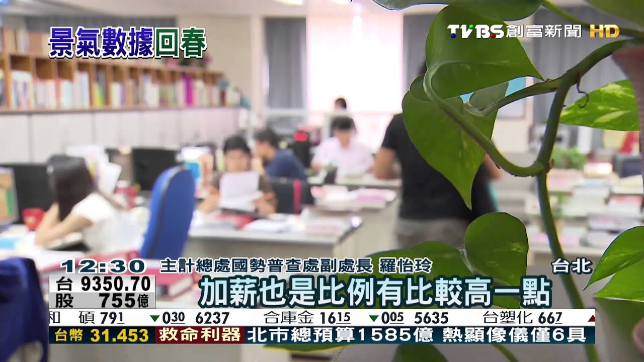 ​去年全年失業率下滑　3.96%創近7年新低
