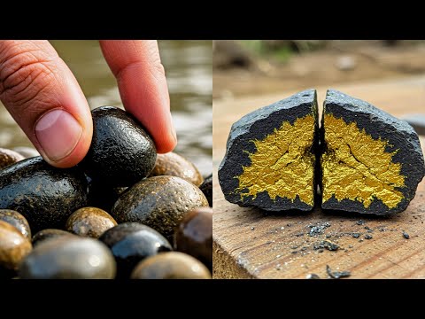 Jak znaleźć złoto w zwykłych kamieniach rzecznych? Sekrety, które zmieniają wszystko!