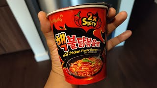 Samyang 2X Spicy Noodles - Cup Version Review!