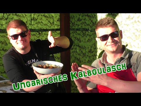 Ungarisches Kalbgulasch mit Rotwein und Austernpilze / Kessel Kommando