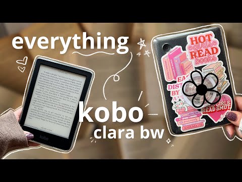 ultimate beginner's guide to kobo clara bw! 📖🧸✨ (accessories, stickers and kobo tour!)