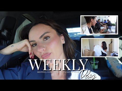 WEEKLY VLOG: Shopping, wardrobe cleaning, packing & more!
