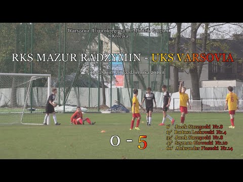 26 X 2019 r.  RKS MAZUR RADZYMIN - UKS VARSOVIA  0 - 5❤❤❣❣❣