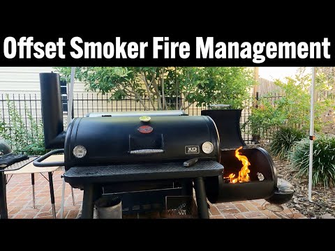 Offset Smoker Fire Management on a Basic Offset Smoker - Char-Griller Grand Champ XD