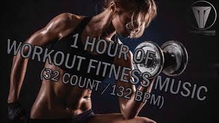 1 HOUR OF WORKOUT FITNESS MUSIC (32 COUNT/132BPM)