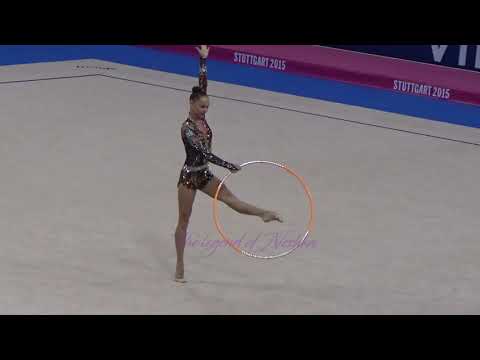 Anastasiya SERDYUKOVA (UZB) hoop - 2015 Stuttgart worlds Qualifs