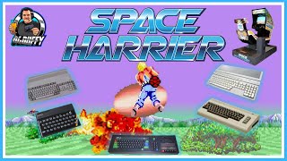 Space Harrier by SEGA -Spectrum VS C64 + AMSTRAD and Commodore AMIGA VS Atari ST Comparison