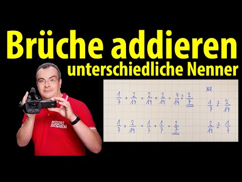 Adding fractions - different denominators - explained slowly and in detail |  Lehrerschmidt