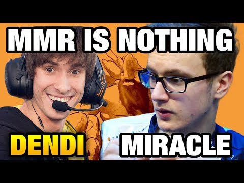 Dendi VS Miracle- MMR IS NOTHING Dota 2