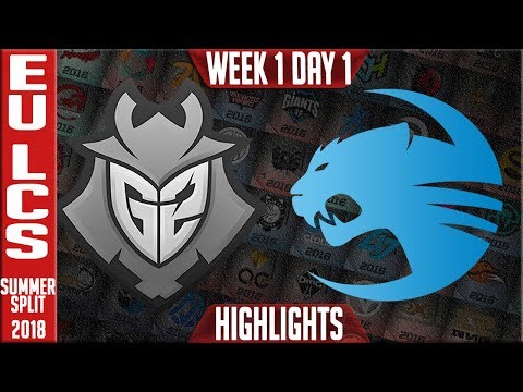 G2 vs ROC Highlights | EU LCS Summer 2018 Week 1 Day 1 | G2 Esports vs Roccat
