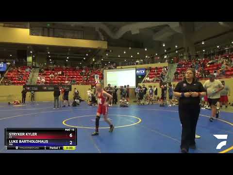 Exhibition 84-93 Lbs Round 2 - Stryker Kyler, KS Vs Luke Bartholomaus, MN A0bd