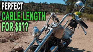 Changing Honda Shadow Handlebar Lines and Cables - Find the Perfect Length!