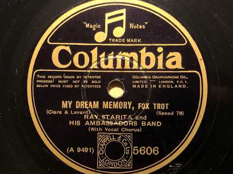 My Dream Memory - Ray Starita And His Ambassadors Band - Columbia 5606