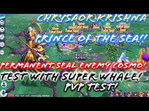 Saint Seiya: Awakening - Chrysaor Krishna the Prince of the Sea! Permanent Seal Cosmo! PvP Test!