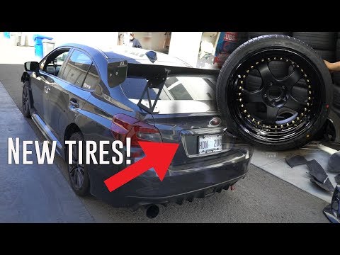 PICKING UP AND MOUNTING THE WRX TIRES!