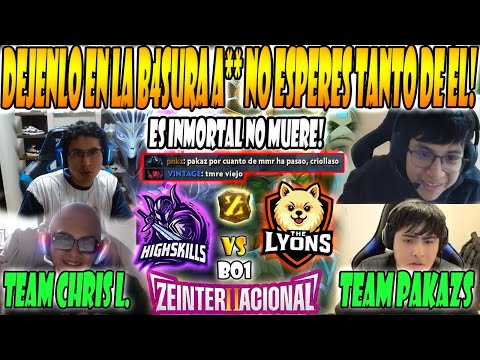 😮PAKAZS vs CHRIS LUCK, THEY CAN'T BELIEVE HE'S IMMORTAL-TEAM PAKAZS VS TEAM CHRIS LUCK-ZEINTERNAC...