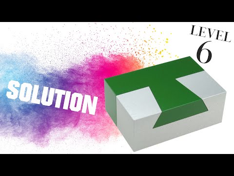Aluminum Dovetail T metal puzzle from Wil Strijbos - Solution