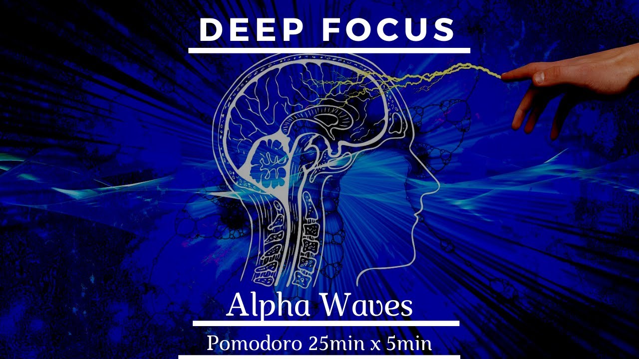 Alpha Waves Pomodoro Intervals 25x5 min Focus Deep Concentration
