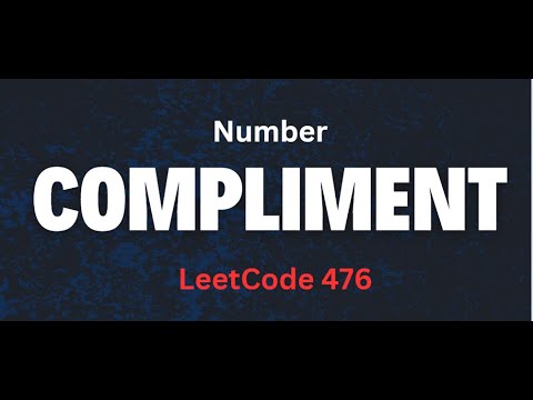 Number Complement Daily Leetcode In Java Leetcode 476 In Java Bit Manipulation Bits Flip
