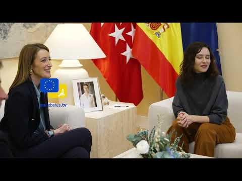 Video Thumbnail: Europe Meets Spain 🇪🇺🇪🇸 | Metsola & Díaz Ayuso in Madrid – Shared Vision for the Future!