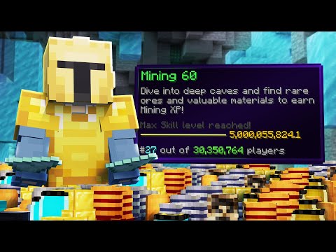 Ho raggiunto 5 miliardi di esperienze di mining | Hypixel Skyblock