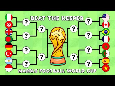 Beat The Keeper 16 Countries Marble Soccer Tournament - world cup