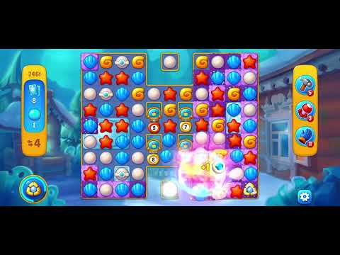 Fishdom 2461 - Hard Level (16 Moves)