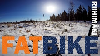 preview picture of video 'Fatbike, Hausjärvi Finland 12.3.2017, snow'