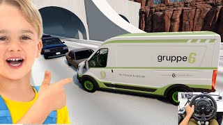 BeamNG.drive | BeamNG Drive gameplay | Gruppe 6 | GTA 5 mods in BeamNG | armored truck chase