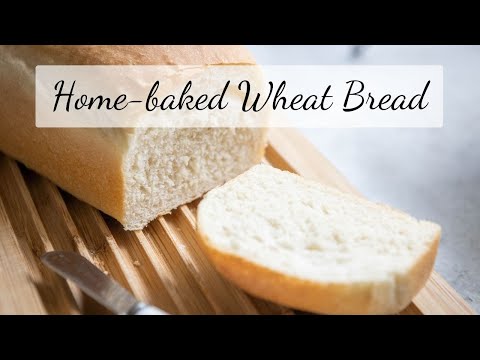 Easy HOME-BAKED wheat BREAD - don't buy bread at stores anymore! #homemadebread #breadrecipe