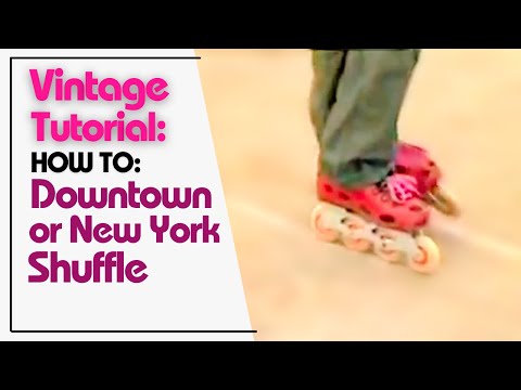 Tutorial: How to do Downtown or New York Shuffle dance move on Inline skates and rollerblades.