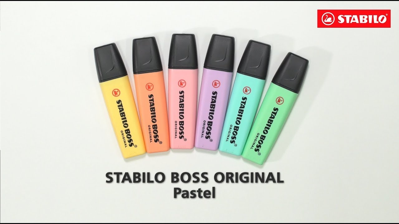 Textmarker, Stabilo, Boss Original, 6 culori, varf 2-5 mm