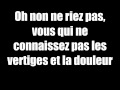 Indila Tourner dans le vide lyrics(paroles) 