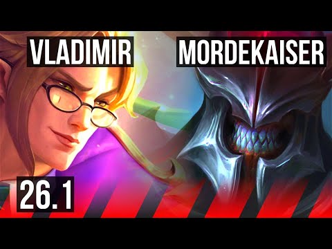 VLADIMIR vs MORDEKAISER (TOP) | 72K damage, 4k gold comeback | EUW Diamond | 26.1