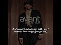 Avant - You Got Me (Lyrics Video)