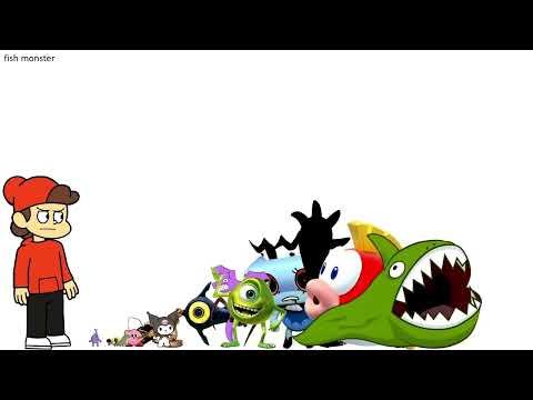 Monster size comparison (by @MeylingsuyenRodriguez)