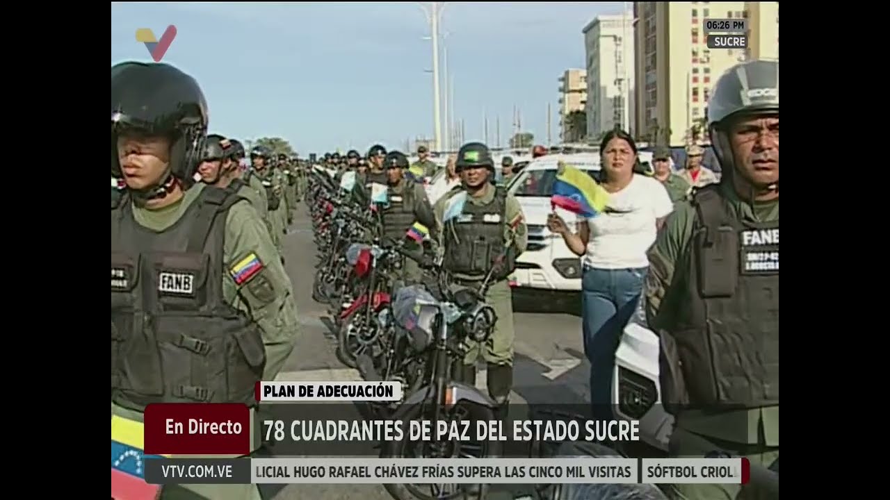 Diosdado Cabello en Cuadrantes de Paz en el estado Sucre, 2 de marzo de 2026