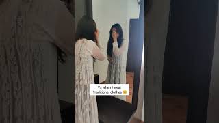 Western clothes ya Traditional?? What you like more??? #youtubeshortsvideo