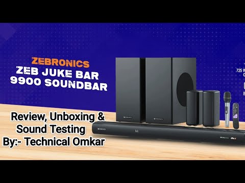 Thumbnail for Zebronics Juke Bar 9900 Dolby Atmos Full Review, Unboxing, installation & Sound Testing